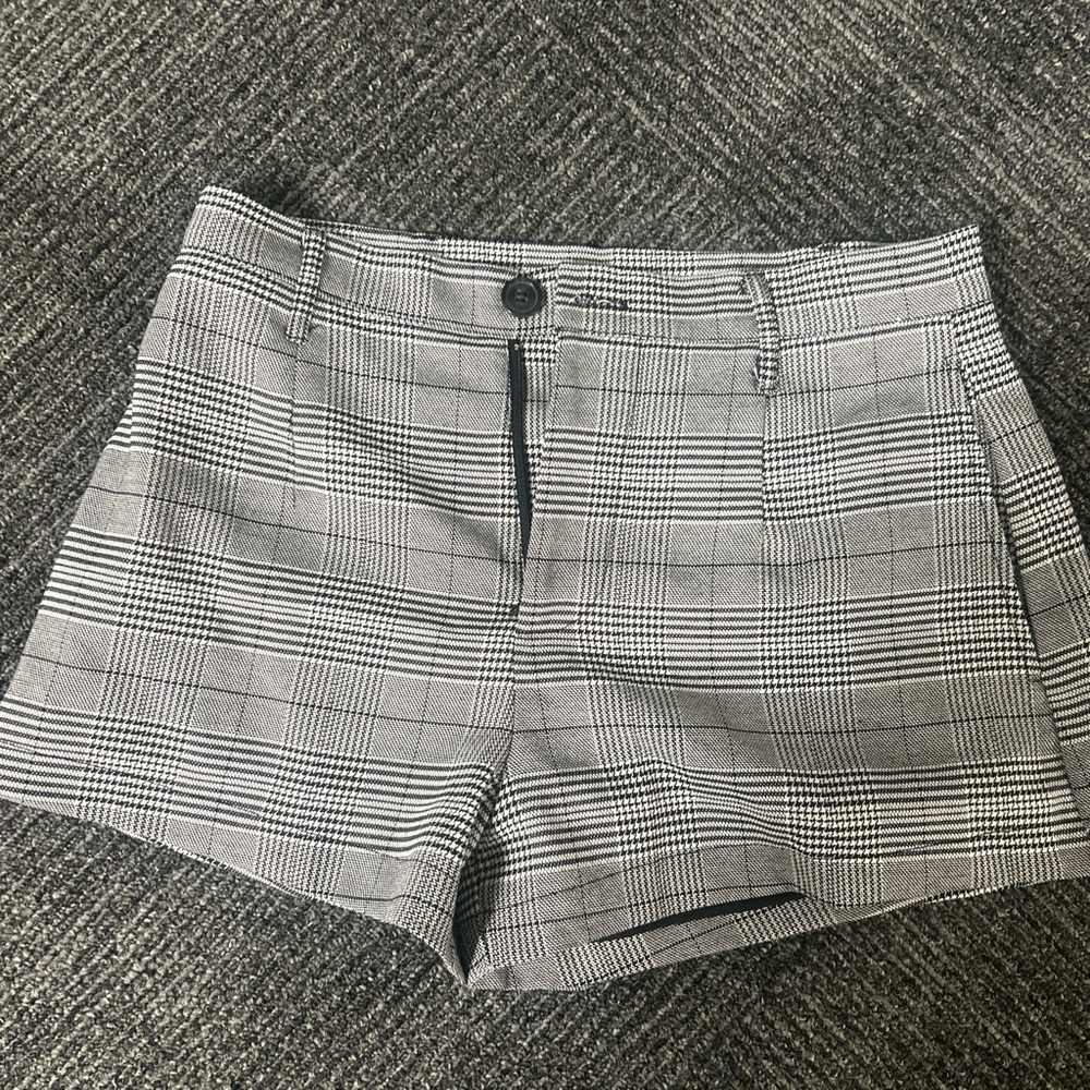 Forever 21 Black and White Checkered Women's Shorts